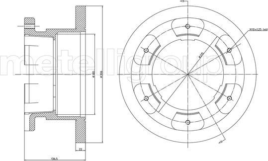 Cifam 800-1000 - Тормозной диск autospares.lv