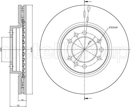 Cifam 800-1018 - Тормозной диск autospares.lv