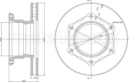 Cifam 800-1105 - Тормозной диск autospares.lv