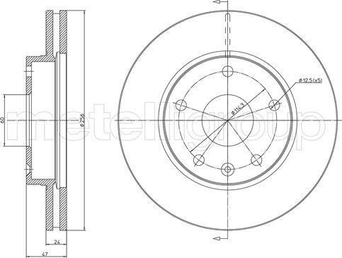 Cifam 800-1137 - Тормозной диск autospares.lv