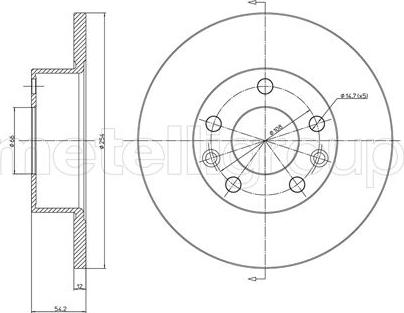 Cifam 800-112 - Тормозной диск autospares.lv