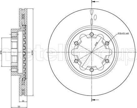 Cifam 800-1178 - Тормозной диск autospares.lv