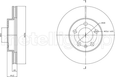 Cifam 800-1843C - Тормозной диск autospares.lv