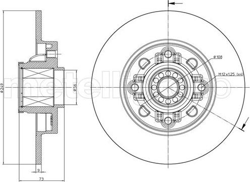 Cifam 800-1394 - Тормозной диск autospares.lv