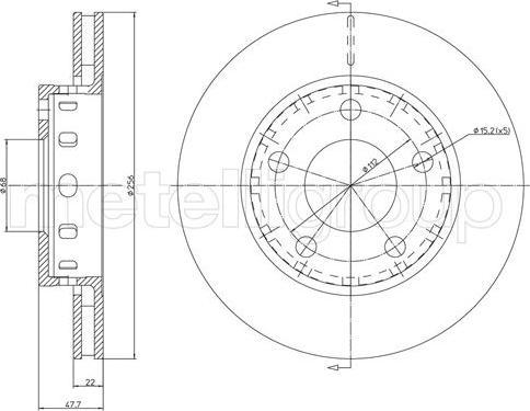 Cifam 800-1210C - Тормозной диск autospares.lv