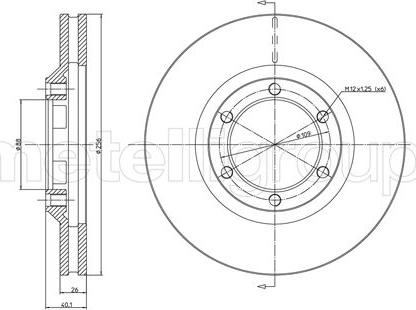 Cifam 800-1238 - Тормозной диск autospares.lv