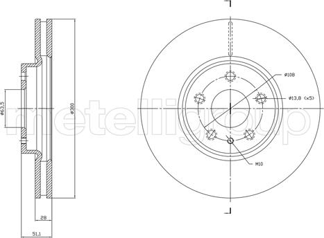 Cifam 800-1790C - Тормозной диск autospares.lv