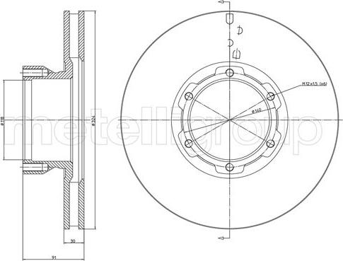 Cifam 800-1714 - Тормозной диск autospares.lv