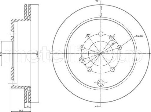 Eurobrake 5815203277 - Тормозной диск autospares.lv