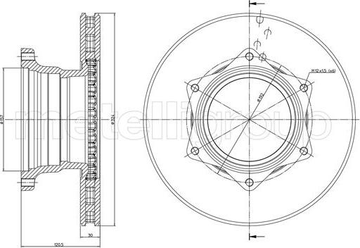 Maxtech 873574.6880 - Тормозной диск autospares.lv