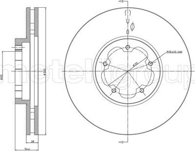 Cifam 800-899 - Тормозной диск autospares.lv