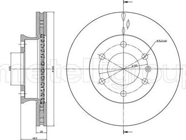 Cifam 800-881 - Тормозной диск autospares.lv