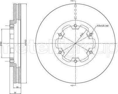 Cifam 800-349 - Тормозной диск autospares.lv