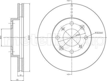 Cifam 800-343 - Тормозной диск autospares.lv