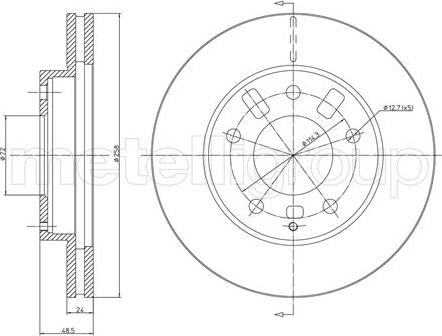 Cifam 800-347 - Тормозной диск autospares.lv