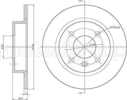 Cifam 800-309 - Тормозной диск autospares.lv