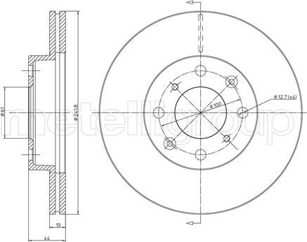 Cifam 800-306 - Тормозной диск autospares.lv