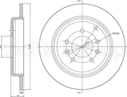 Cifam 800-303 - Тормозной диск autospares.lv