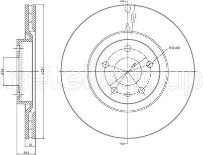 Cifam 800-387 - Тормозной диск autospares.lv