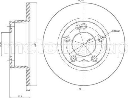 Cifam 800-335 - Тормозной диск autospares.lv