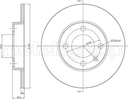 Cifam 800-371 - Тормозной диск autospares.lv