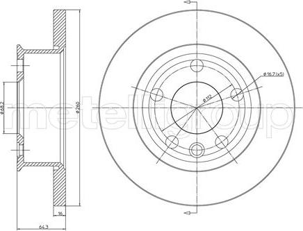 Cifam 800-293 - Тормозной диск autospares.lv