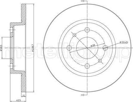 Cifam 800-205 - Тормозной диск autospares.lv