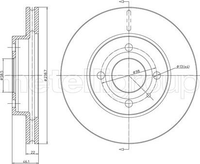 Cifam 800-202 - Тормозной диск autospares.lv