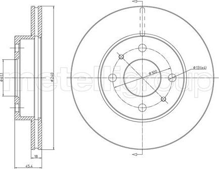 Cifam 800-282 - Тормозной диск autospares.lv