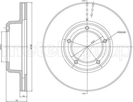 Cifam 800-237 - Тормозной диск autospares.lv