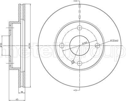 Cifam 800-276 - Тормозной диск autospares.lv