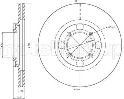 Cifam 800-272 - Тормозной диск autospares.lv