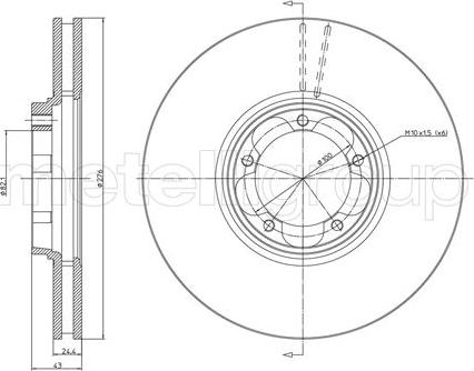 Cifam 800-714 - Тормозной диск autospares.lv