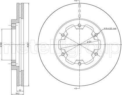 Cifam 800-710 - Тормозной диск autospares.lv