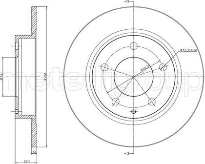 Cifam 800-786 - Тормозной диск autospares.lv