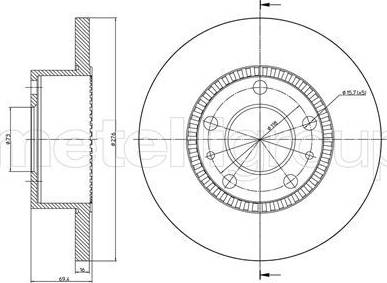 Cifam 800-779 - Тормозной диск autospares.lv