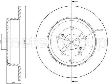 Cifam 800-771 - Тормозной диск autospares.lv