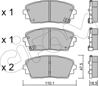 Cifam 822-941-0 - Тормозные колодки, дисковые, комплект autospares.lv