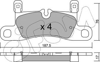 Cifam 822-958-3 - Тормозные колодки, дисковые, комплект autospares.lv