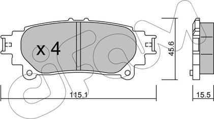 Cifam 822-939-0 - Тормозные колодки, дисковые, комплект autospares.lv