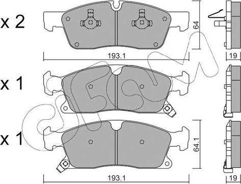 Cifam 822-927-0 - Тормозные колодки, дисковые, комплект autospares.lv