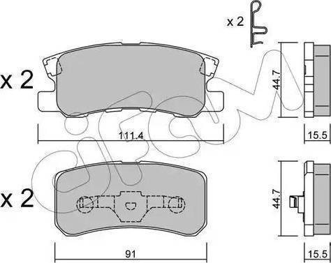 RIDER RD.3323.DB3247 - Тормозные колодки, дисковые, комплект autospares.lv