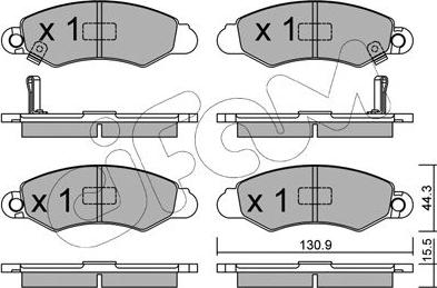 Cifam 822-418-0 - Тормозные колодки, дисковые, комплект autospares.lv