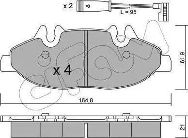 DKarta DK.0014210910 - Тормозные колодки, дисковые, комплект autospares.lv