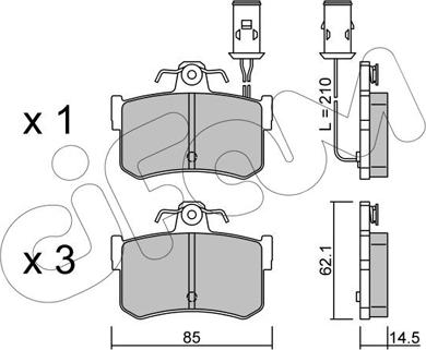 Cifam 822-691-0 - Тормозные колодки, дисковые, комплект autospares.lv