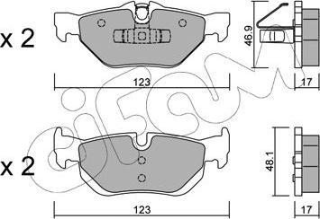 Cifam 822-642-0 - Тормозные колодки, дисковые, комплект autospares.lv