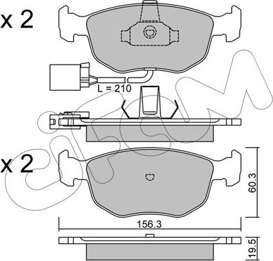 Cifam 822-656-1 - Тормозные колодки, дисковые, комплект autospares.lv