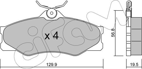 Cifam 822-636-0 - Тормозные колодки, дисковые, комплект autospares.lv