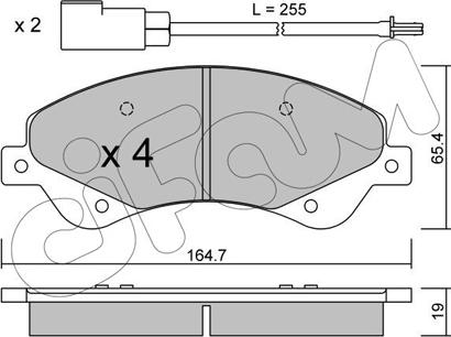 Cifam 822-679-0 - Тормозные колодки, дисковые, комплект autospares.lv