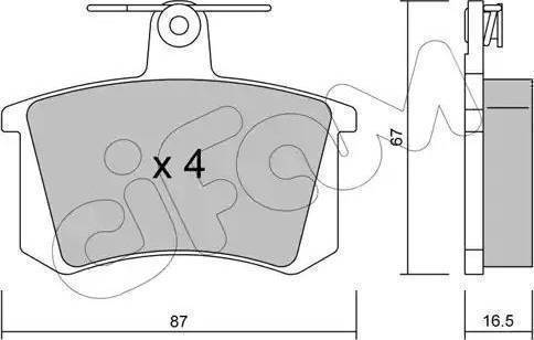 Magneti Marelli 363700205056 - Тормозные колодки, дисковые, комплект autospares.lv